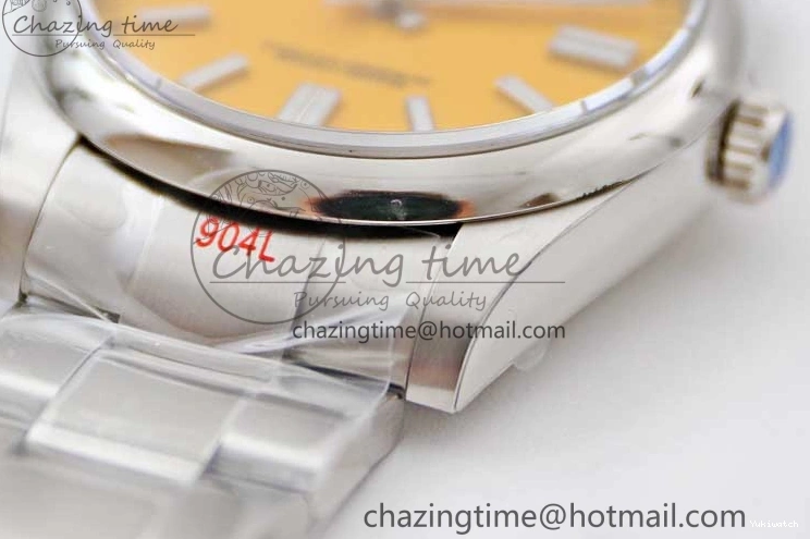 SS Bracelet Oyster 124300 EWF 1:1 41mm 904L Steel Yellow Perpetual Dial Best on A2824 Edition 0314